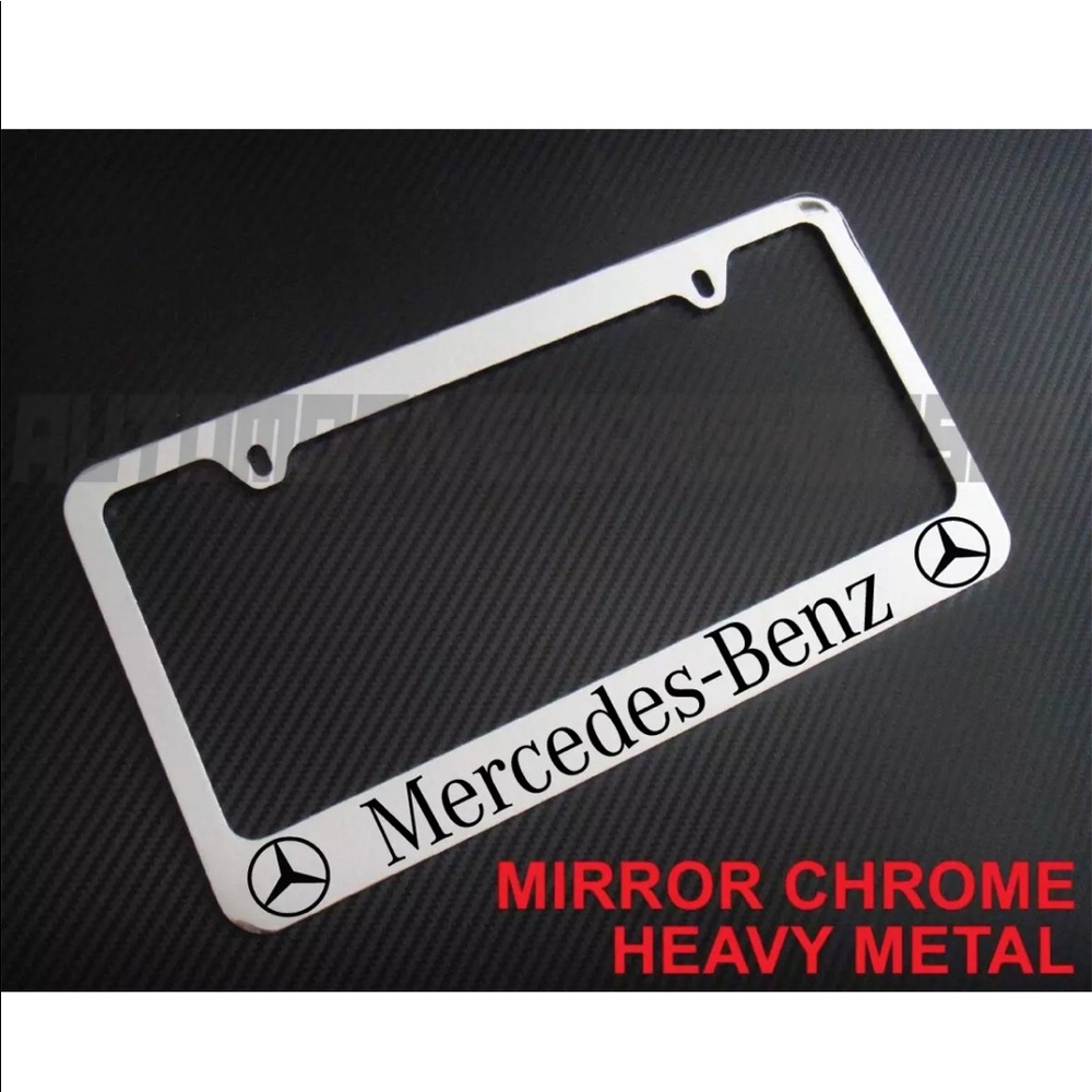 Mercedes Benz License Plate Cover - Picture 1 of 3